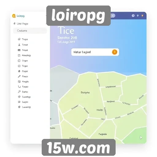 Interface do usuário do Loiropg é intuitiva e acessível